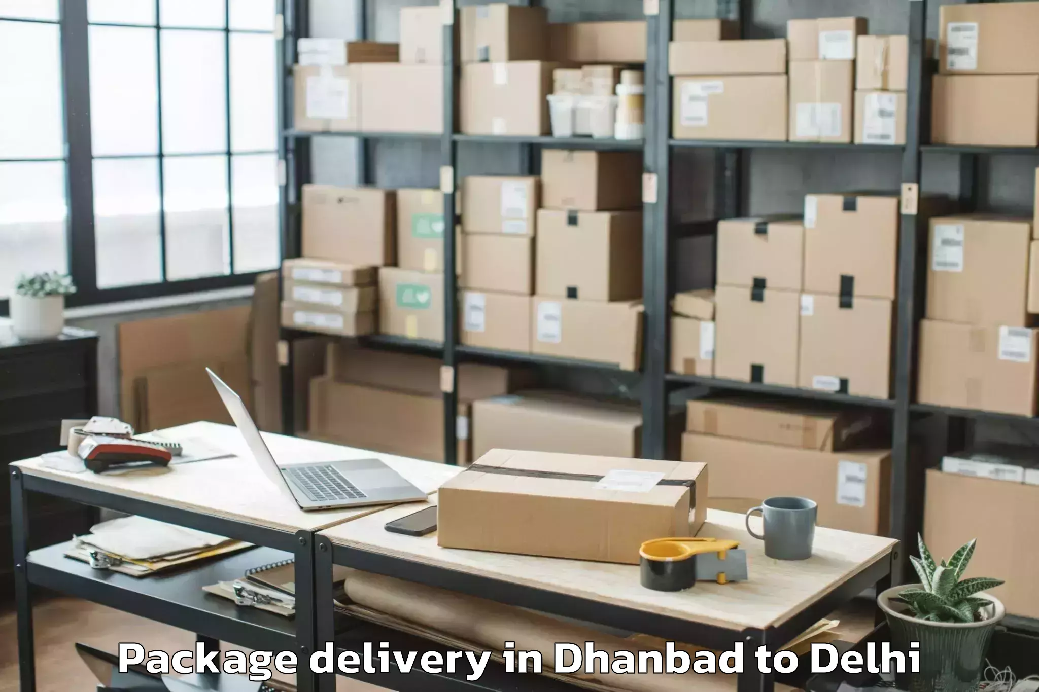 Hassle-Free Dhanbad to Vasant Vihar Package Delivery